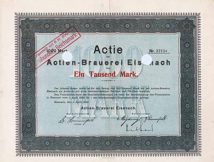 Actien-Brauerei Eisenach