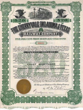 Cherryvale Oklahoma & Texas Railway