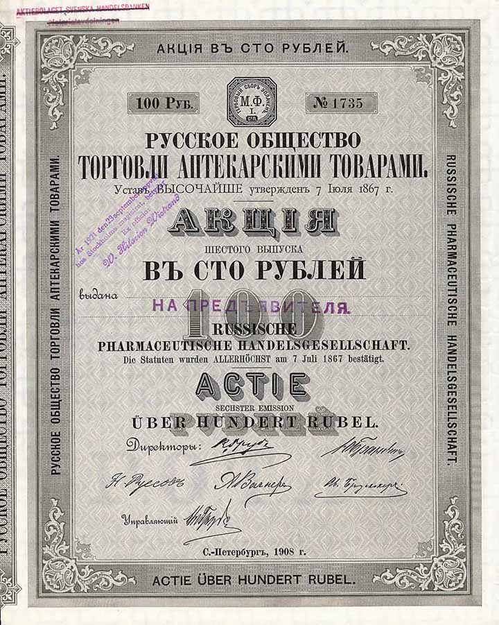 Russische Pharmaceutische Handels-Gesellschaft