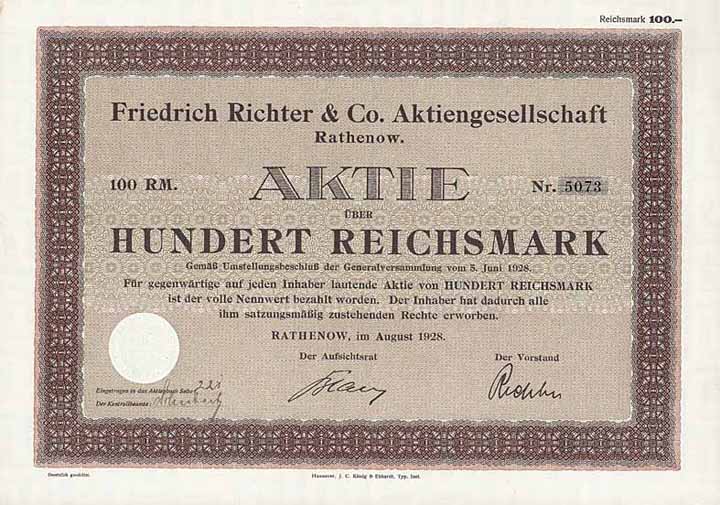 Friedrich Richter & Co. AG