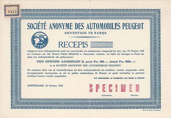 S.A. des Automobiles Peugeot