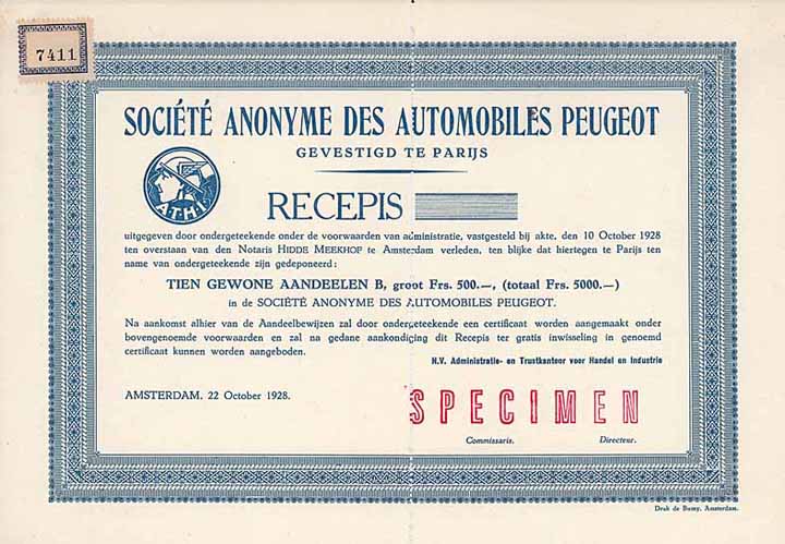 S.A. des Automobiles Peugeot