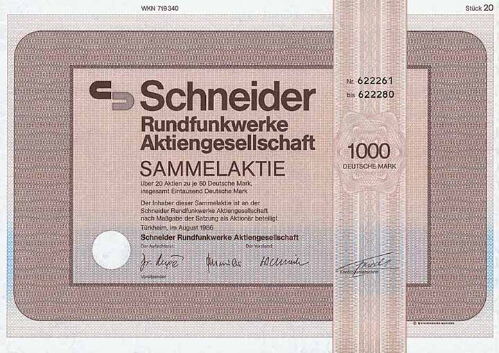 Schneider Rundfunkwerke AG