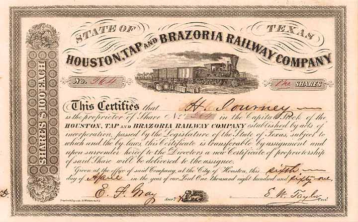 Houston, Tap & Brazoria Railway