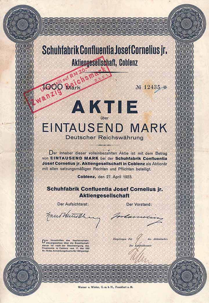 Schuhfabrik Confluentia Josef Cornelius jr. AG