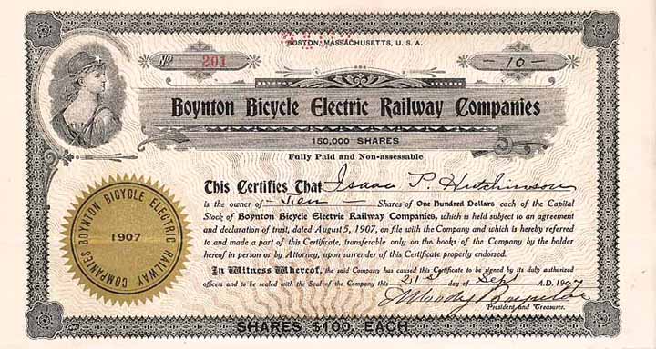 Boynton Bicycle Electric Railway