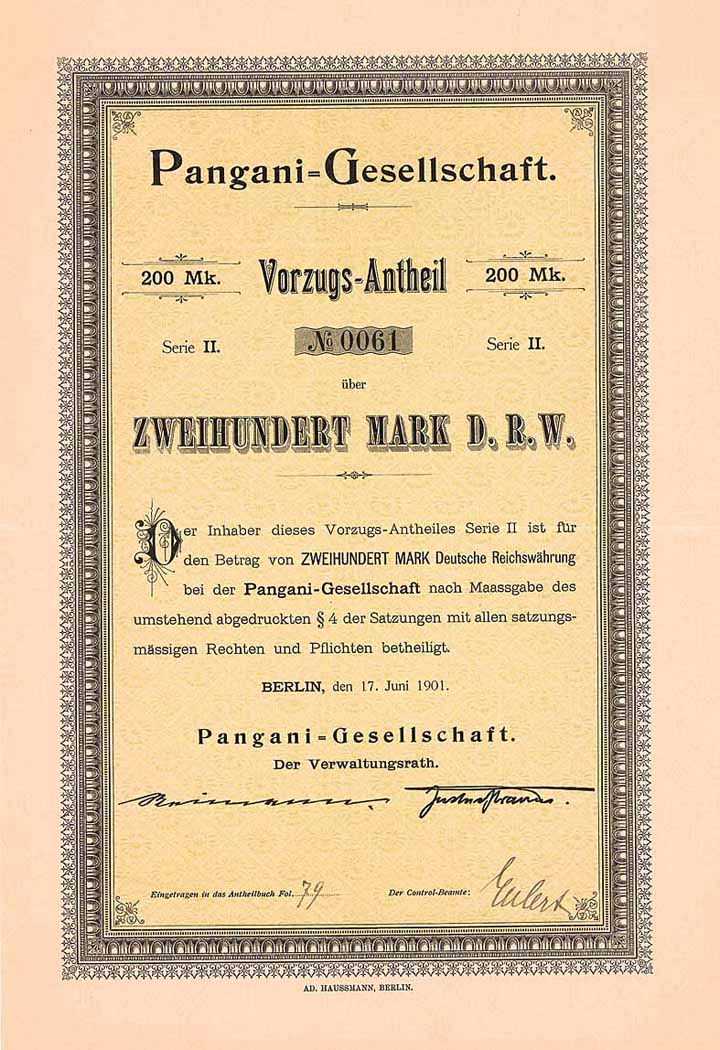 Pangani-Gesellschaft