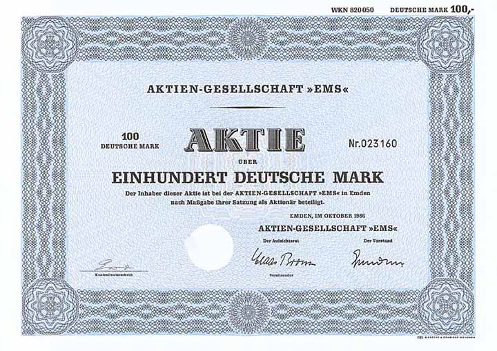 Aktien-Gesellschaft "Ems"