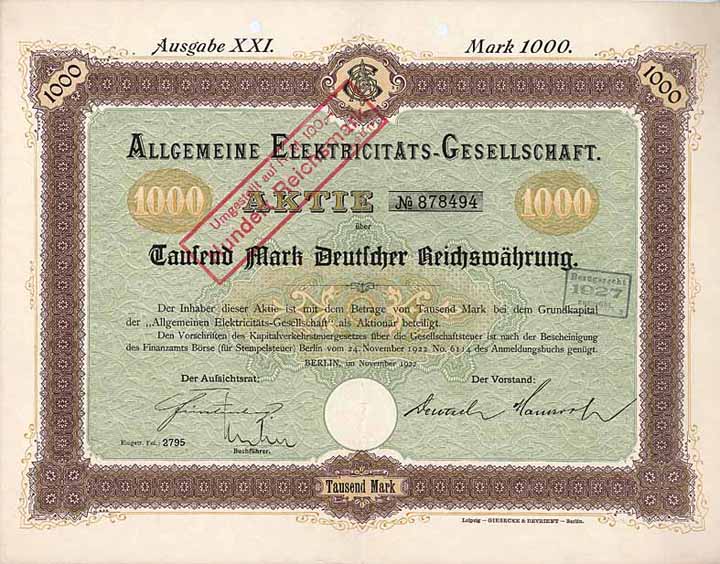 Allgemeine Elektricitäts-Gesellschaft