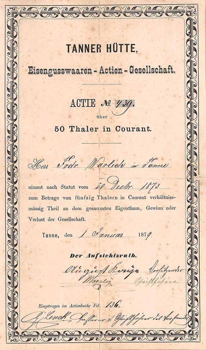 Tanner Hütte Eisengusswaaren-AG