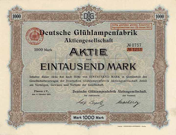 Deutsche Glühlampenfabrik AG