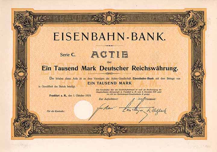 Eisenbahn-Bank