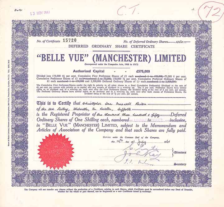 Belle Vue Manchester Ltd.