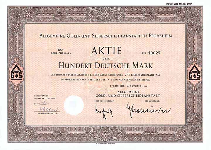 Allgemeine Gold- und Silberscheideanstalt