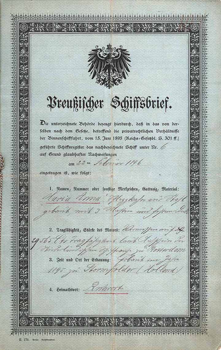 Schiff “Maria Anna”