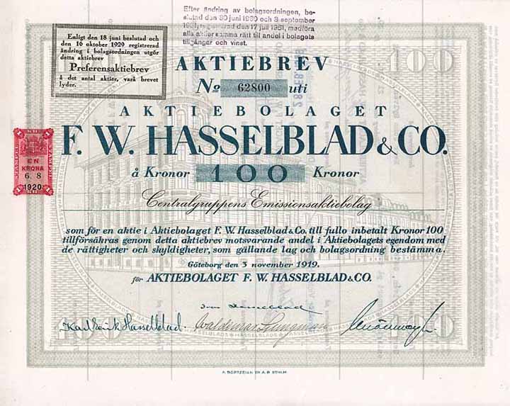 AB F.W. Hasselblad & Co.