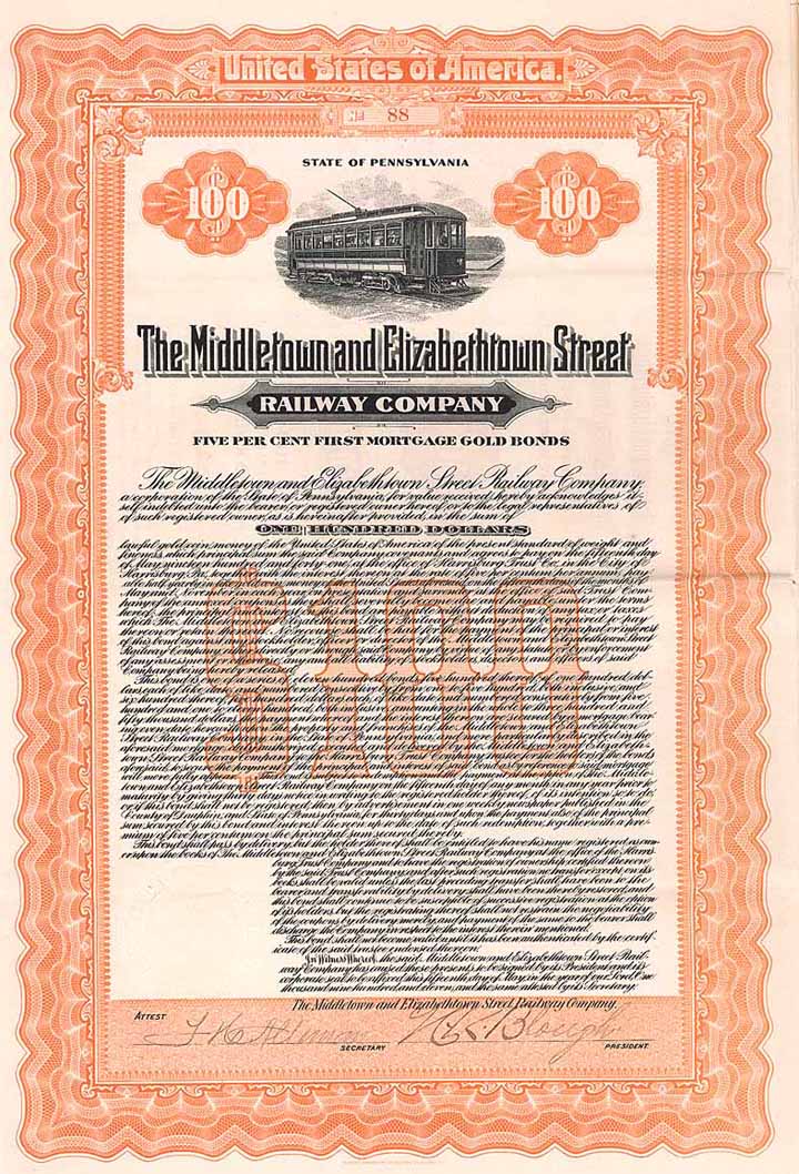 Middletown & Elizabethtown Street Railway