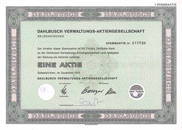 Dahlbusch Verwaltungs-AG