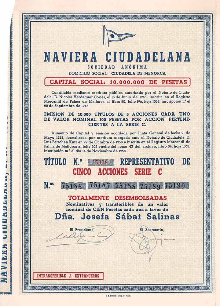 Naviera Ciudadelana S.A.