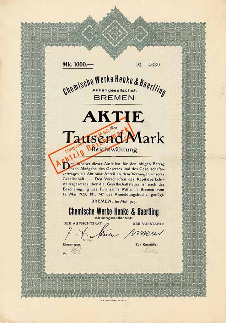 Chemische Werke Henke & Baertling AG