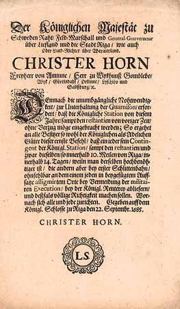 Christer Horn - Freiherr von Aminne