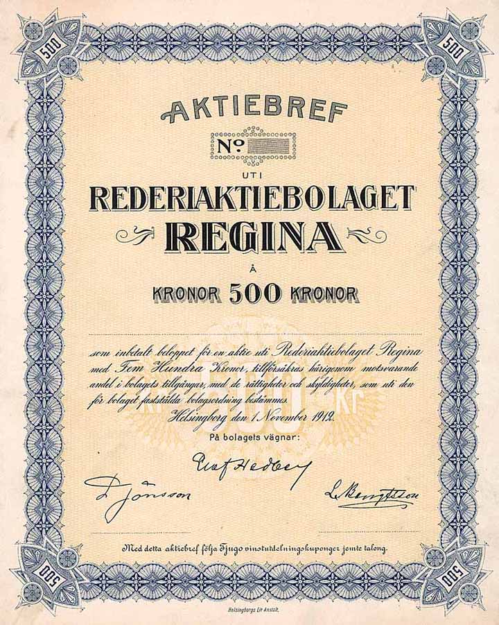 Rederiaktiebolaget Regina