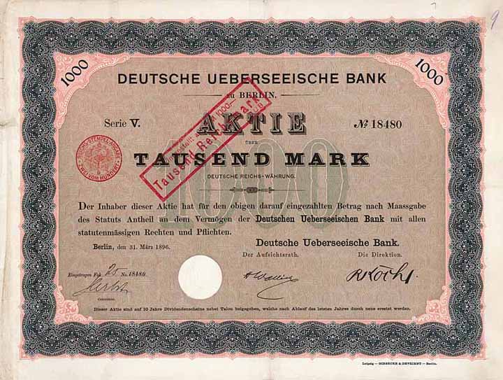 Deutsche Ueberseeische Bank