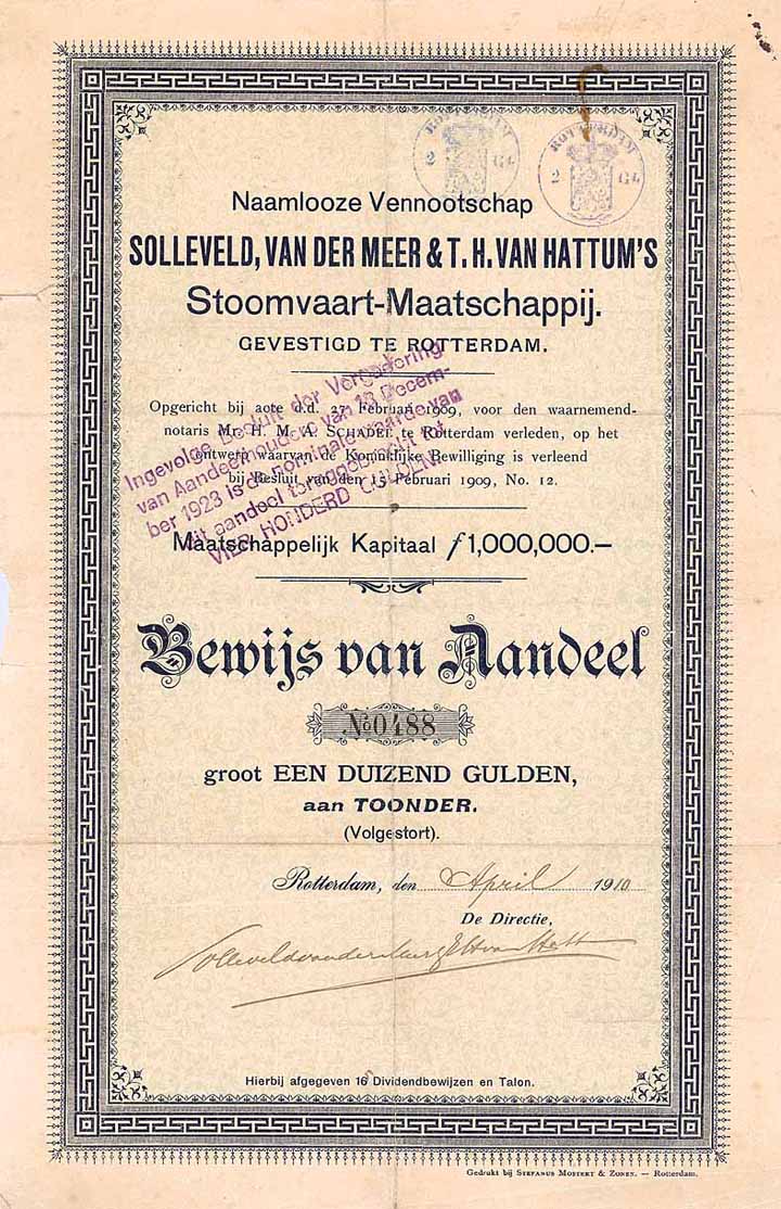 N.V. Solleveld, van der Meer & T.H. van Hattum’s Stoomvaart-Maatschappij