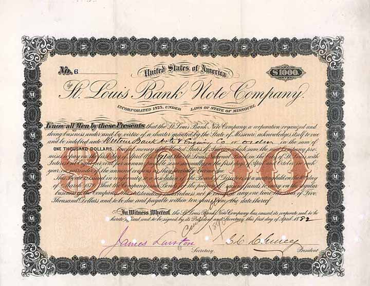 St. Louis Bank Note Co.