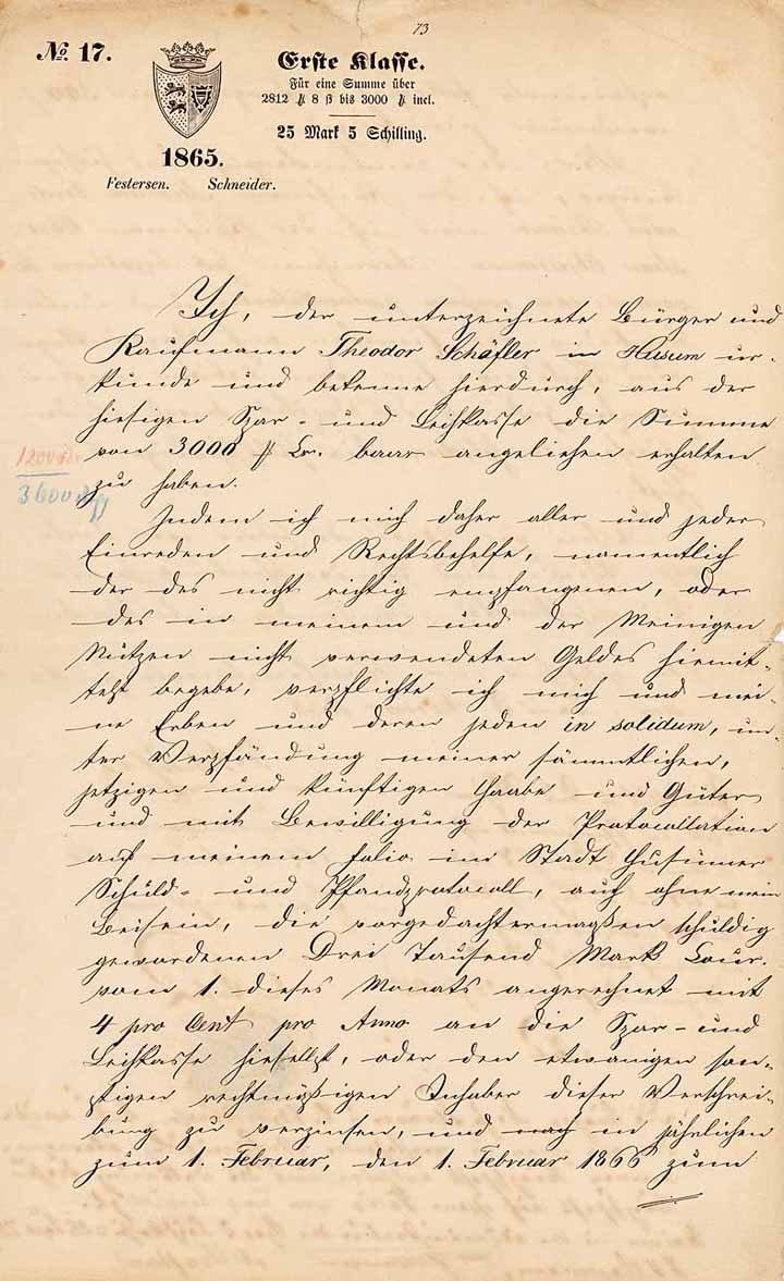 Bürger und Kaufmann Theodor Schäfler