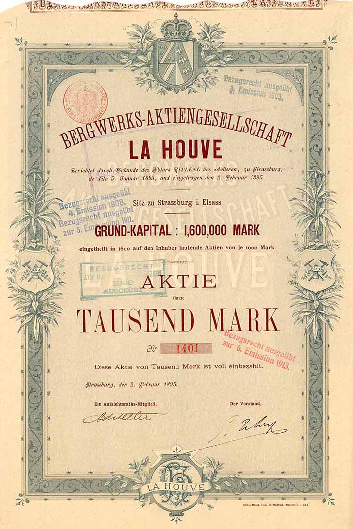 Bergwerks-AG La Houve