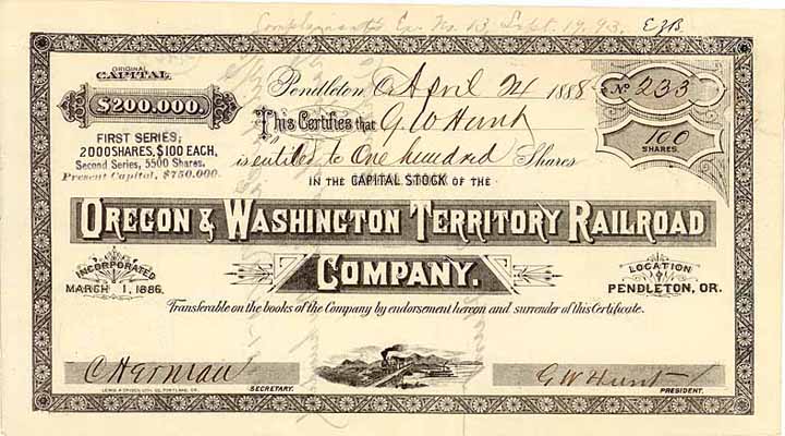 Oregon & Washington Territory Railroad