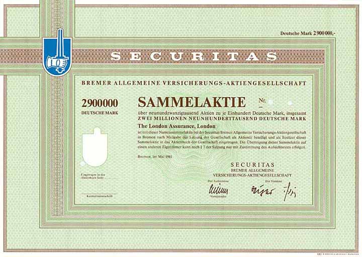 SECURITAS Bremer Allgemeine Versicherungs-AG