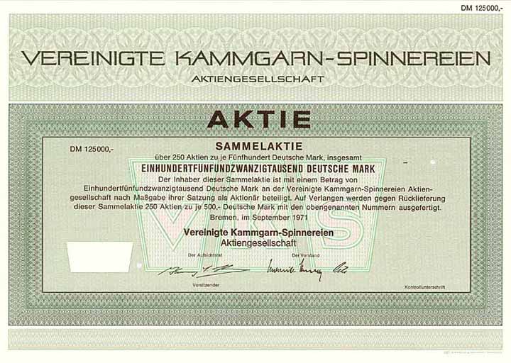 Vereinigte Kammgarn-Spinnereien AG