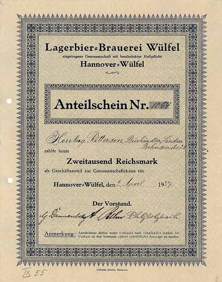 Lagerbier-Brauerei Wülfel eGmbH