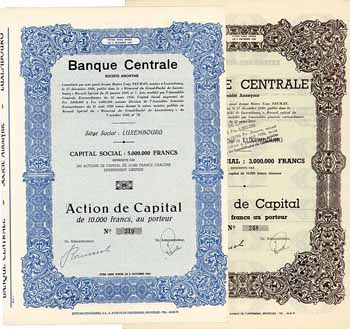 Banque Centrale S.A. (2 Stücke)