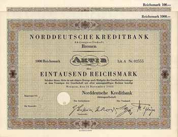 Norddeutsche Kreditbank AG (2 Stücke)