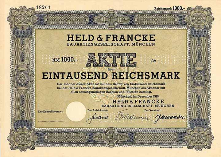 Held & Francke Bauaktiengesellschaft