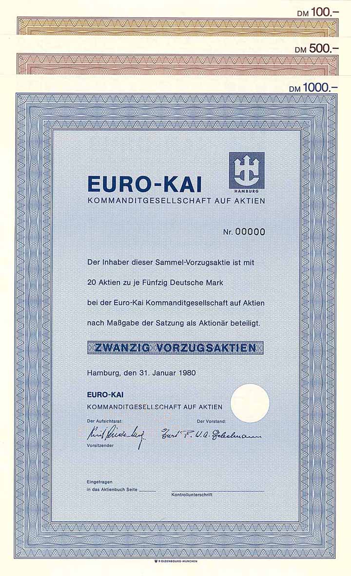 EURO-KAI KGaA (3 Stücke)