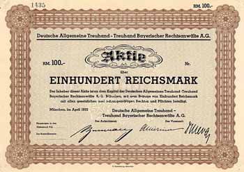 Deutsche Allgemeine Treuhand - Treuhand Bayerischer Rechtsanwälte AG