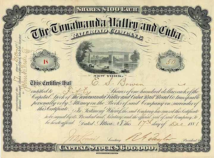 Tonawanda Valley and Cuba Railroad