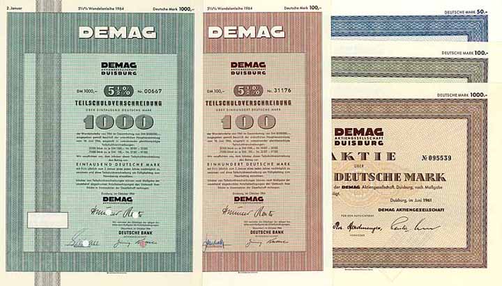 Demag AG (5 Stücke)