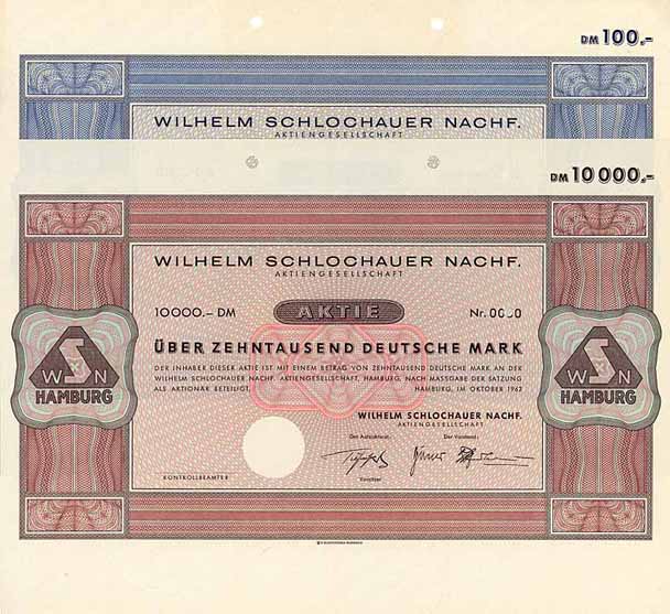 Wilhelm Schlochauer Nachf. AG (2 Stücke)