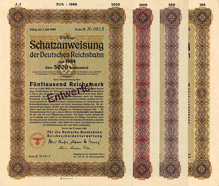 Deutsche Reichsbahn (4 Stücke)