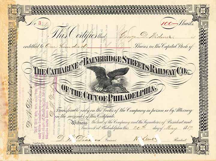 Catharine & Bainbridges Streets Railway