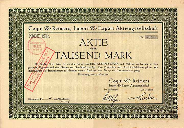 Coqui & Reimers Import & Export AG