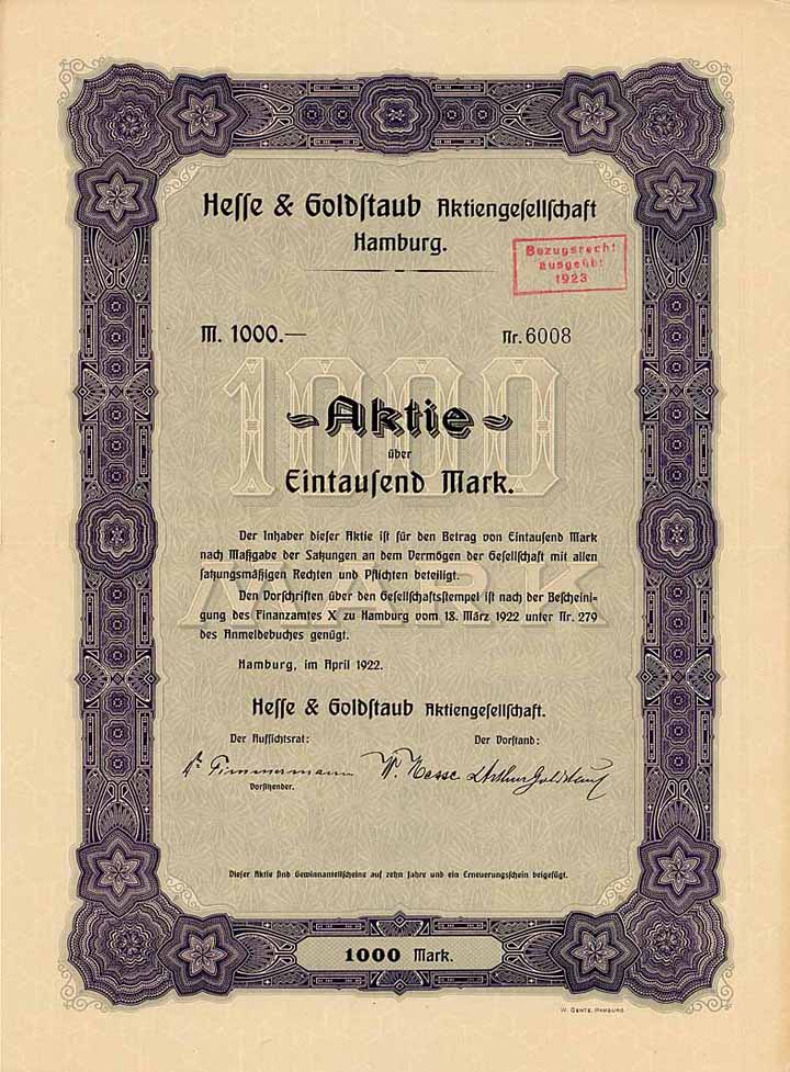 Hesse & Goldstaub AG