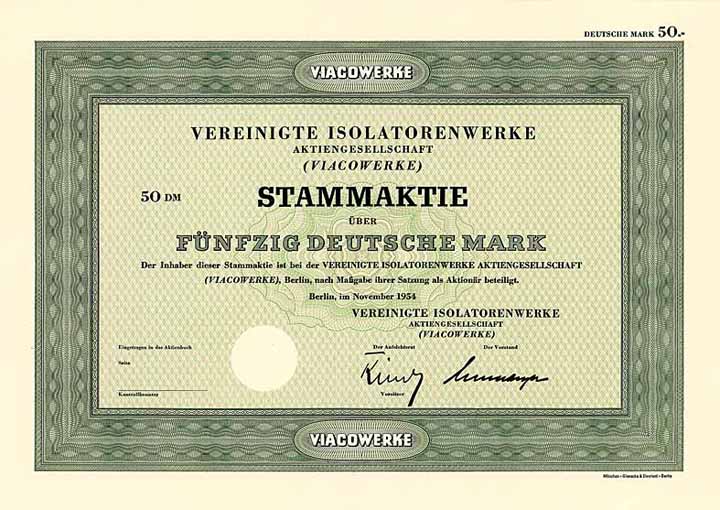 Vereinigte Isolatorenwerke AG