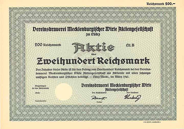 Vereinsbrauerei Mecklenburgischer Wirte AG