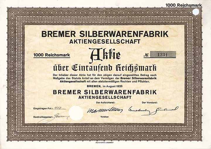 Bremer Silberwarenfabrik AG